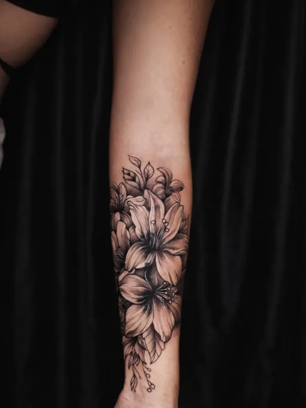 Black & Grey Floral